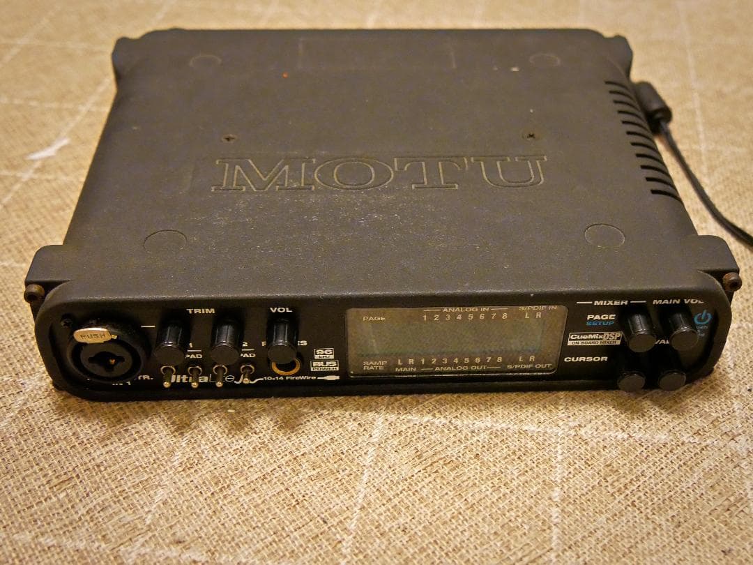 MOTU UltraLite mk1 ＋Firewireカード 動作確認済