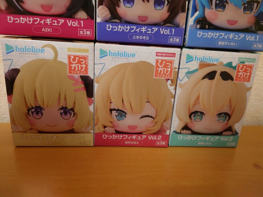 ホロライブ　ひっかけフィギュア Vol.1〜2 　計6個
