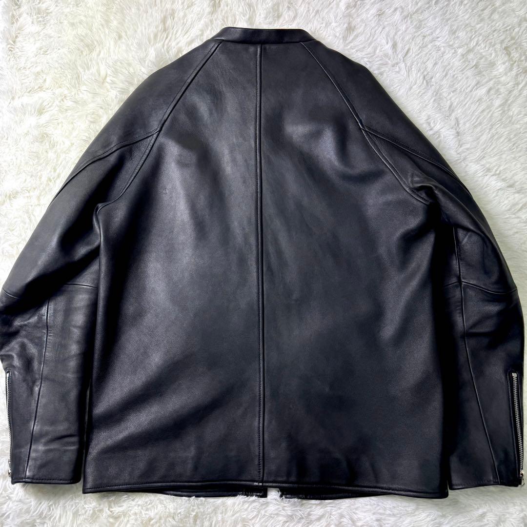 美品/希少✨schott ライダースジャケット　シングル　羊革　ブラック　XL