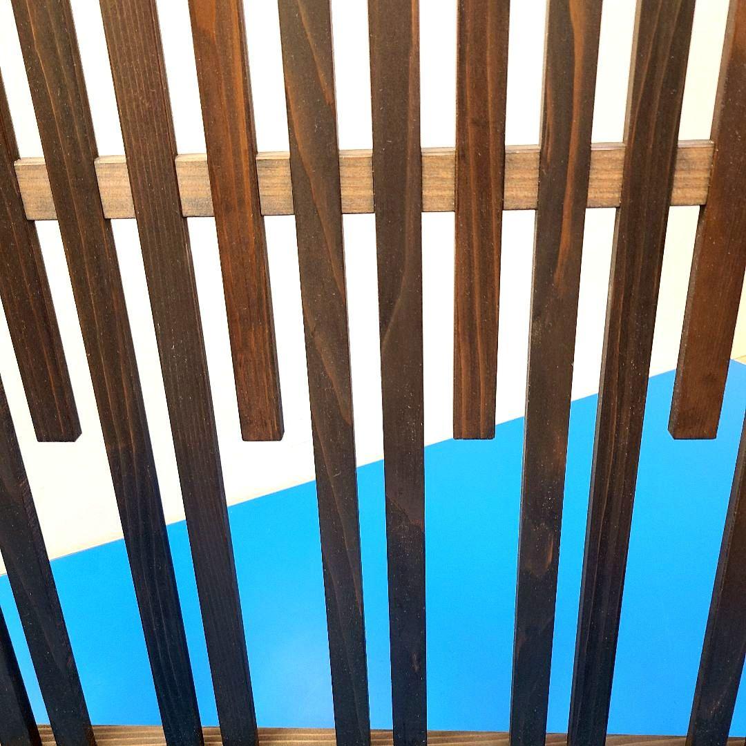 No8118【レトロ調】縦格子 衝立、パーテーション、間仕切り【吹き抜けタイプ】