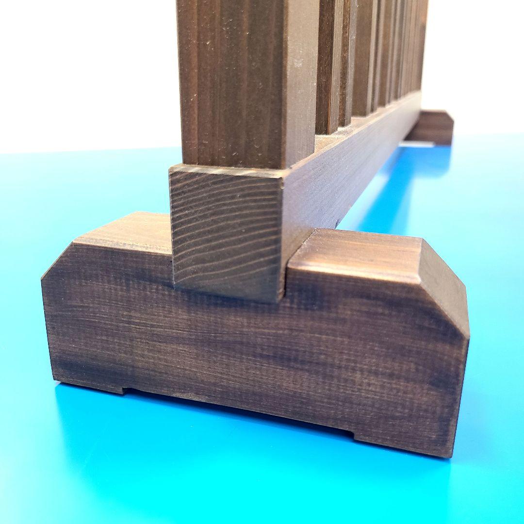 No8118【レトロ調】縦格子 衝立、パーテーション、間仕切り【吹き抜けタイプ】