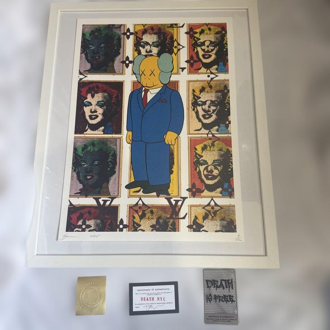 DEATH NYC 現代アートポスター　世界100枚限定　kaws マリリン