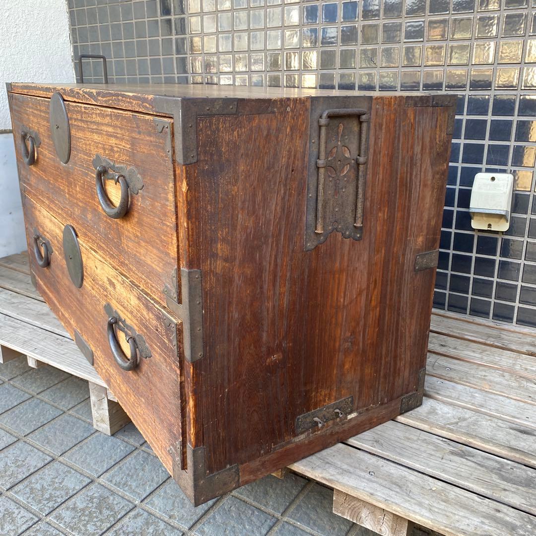 時代物 桐箪笥 骨董品 古家具 インテリア 店舗什器 古民家