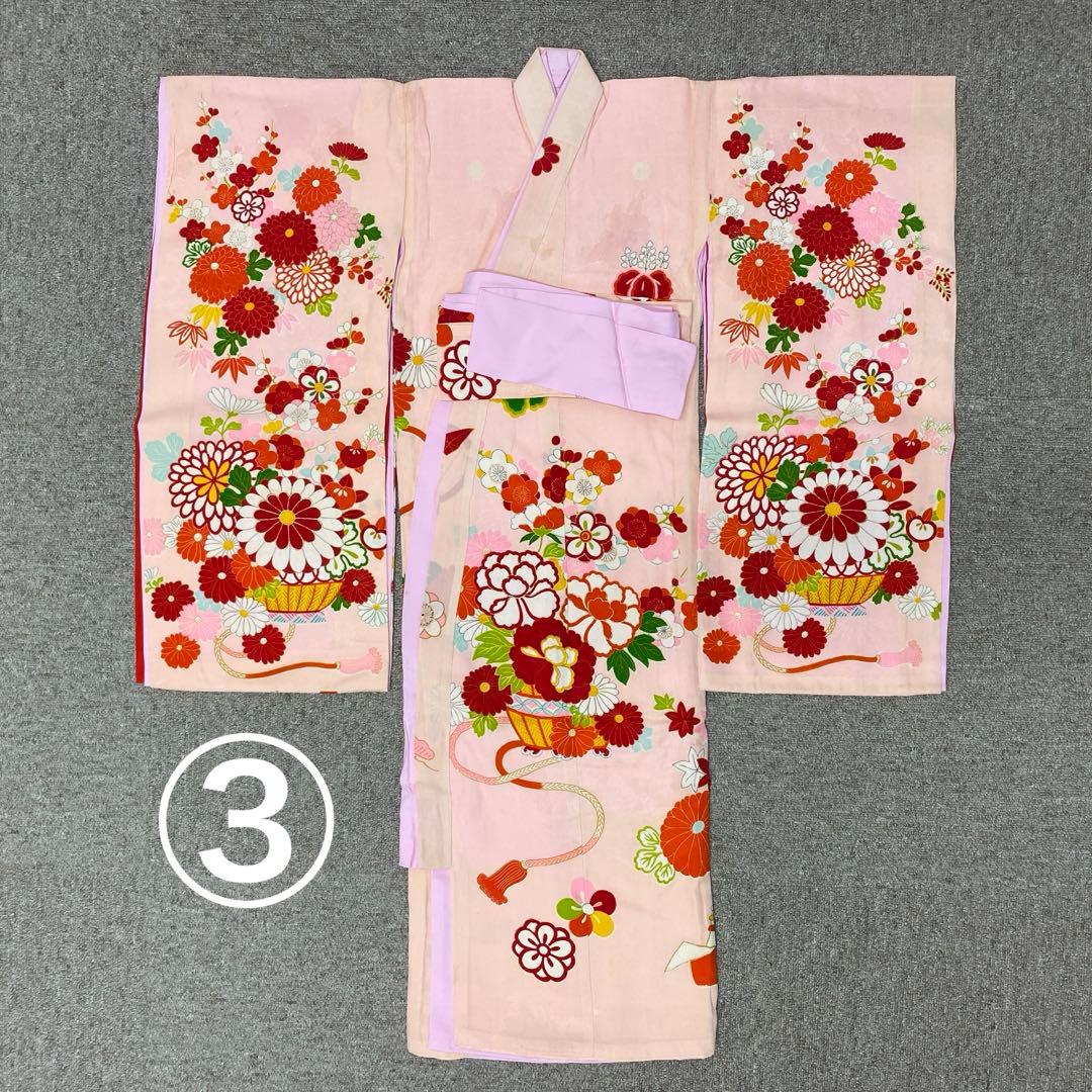 508ag75着物のみ,501ag94着物&袴◎七五三 女の子 アンティーク