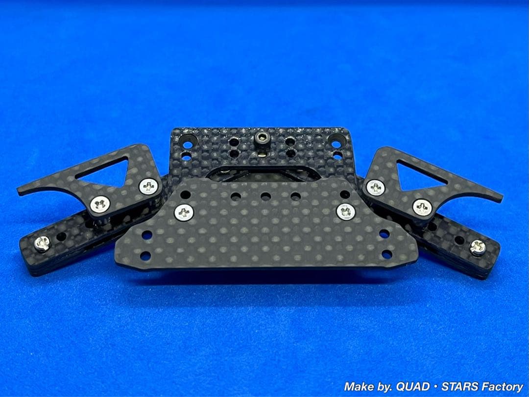 【ミニ四駆・MS用】2軸ATピボットバンパー＋1軸リヤアンカー　フルカーボン