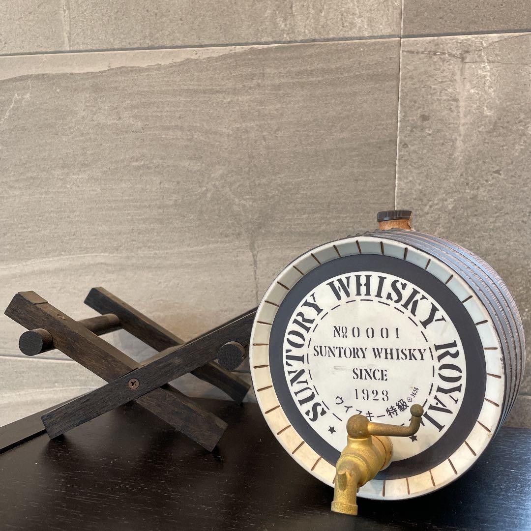 SUNTORY WHISKEY  樽 陶器 空瓶