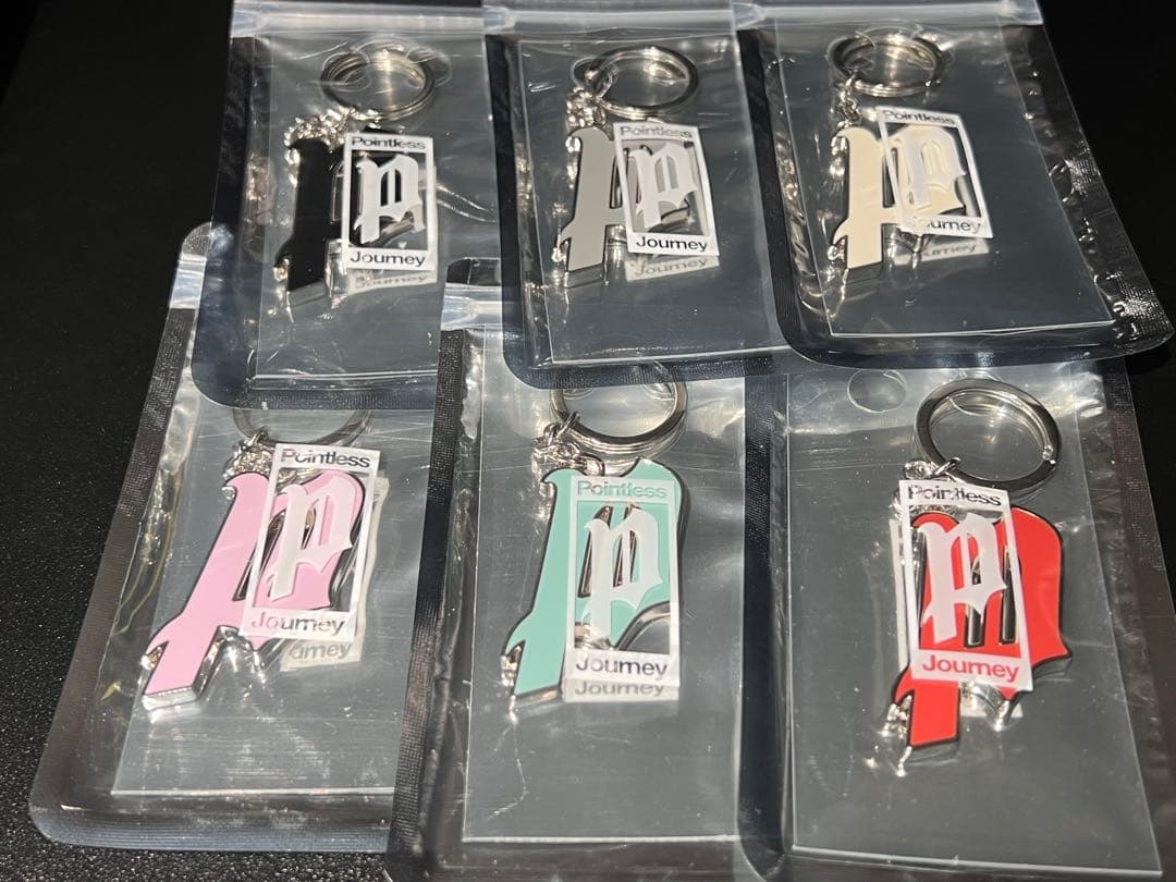 POINTLESS JOURNEY LOGO KEY CHAIN 6色セット