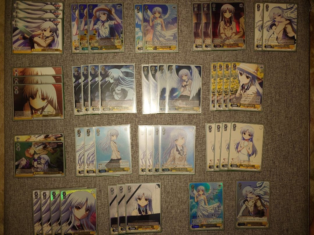 ヴァイスシュヴァルツAngelBeats　立花かなでデッキ　※2枚サインカード