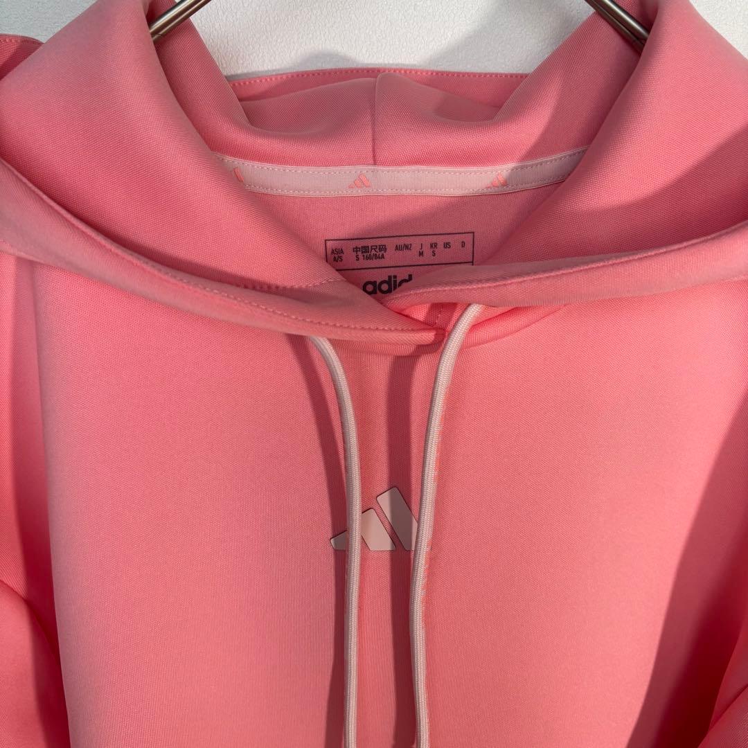 未使用adidas ダンボールニットフーディースカート セットアップ　ピンク