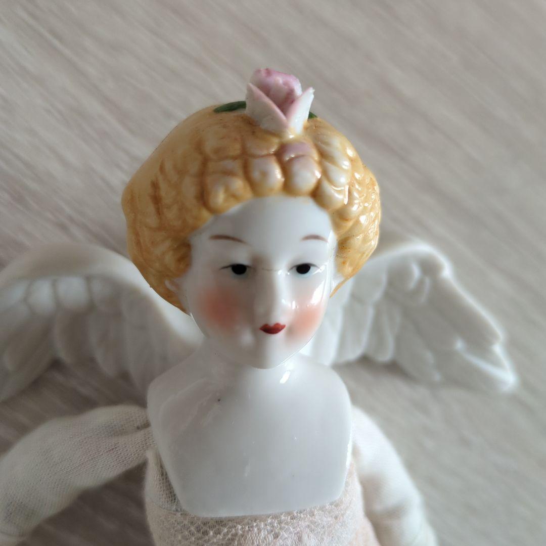 新春sale チャイナヘッドドール　ビンテージ　エンジェル天使　希少