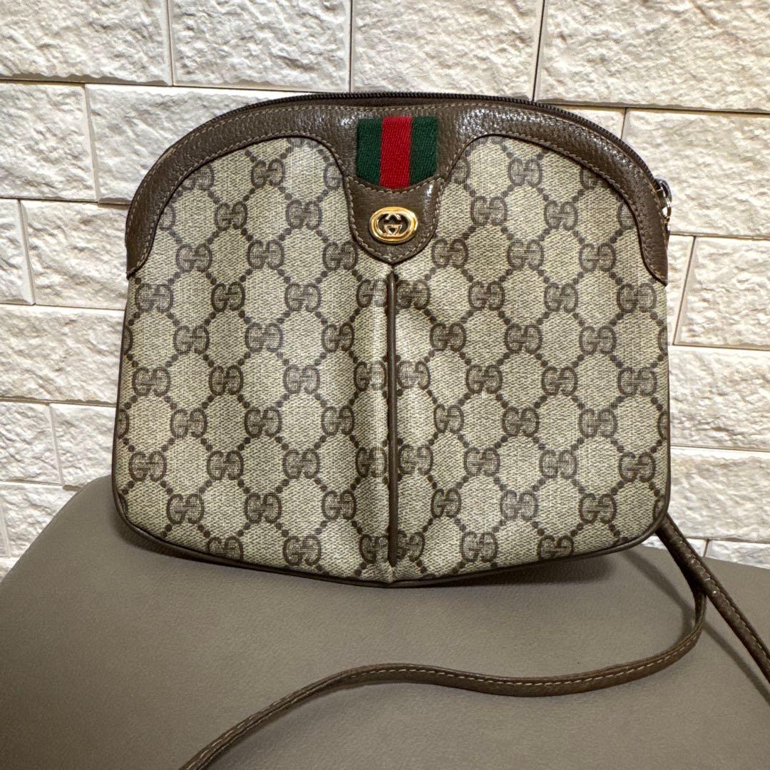 GUCCI グッチ ヴィンテージ オールドグッチシェリーライン ショルダーバッグ