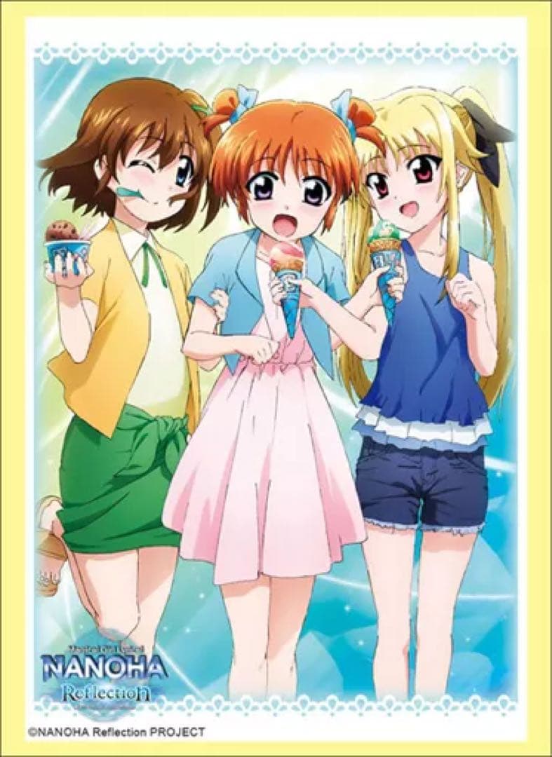 【新品】スリーブ　なのは Reflection 『なのは・フェイト・はやて』
