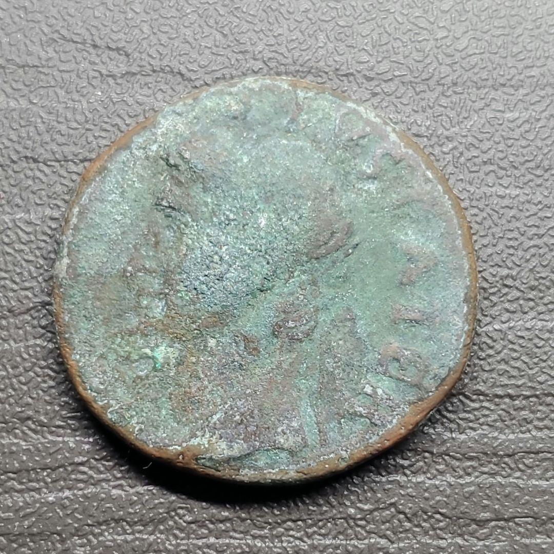 ローマ帝国 初代皇帝 アウグストゥス アス銅貨 古代 