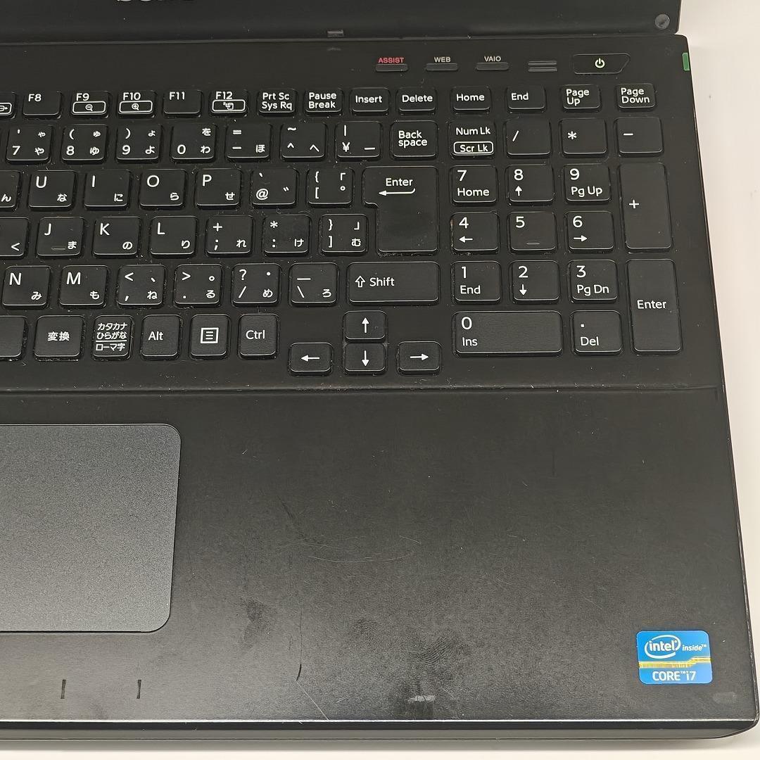 【VAIO】SVS 高速i7 SSD512GB 12GB ブラック ノートPC