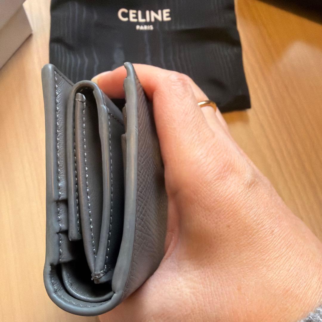 CELINE グレー 二つ折り財布 箱・保護袋付き