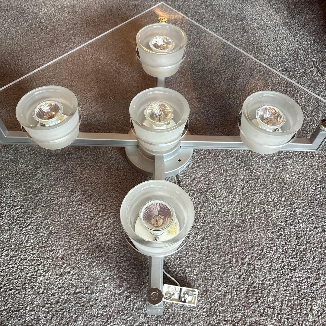 YAMAGIWA (ヤマギワ）シーリング照明　P-FLAT５灯　アクリルクリア