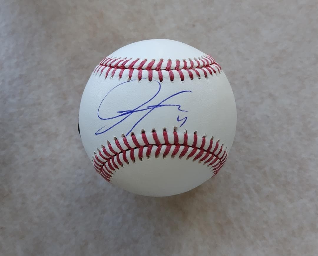 ドジャース　佐々木朗希選手　サイン入り　MLB公式ボール