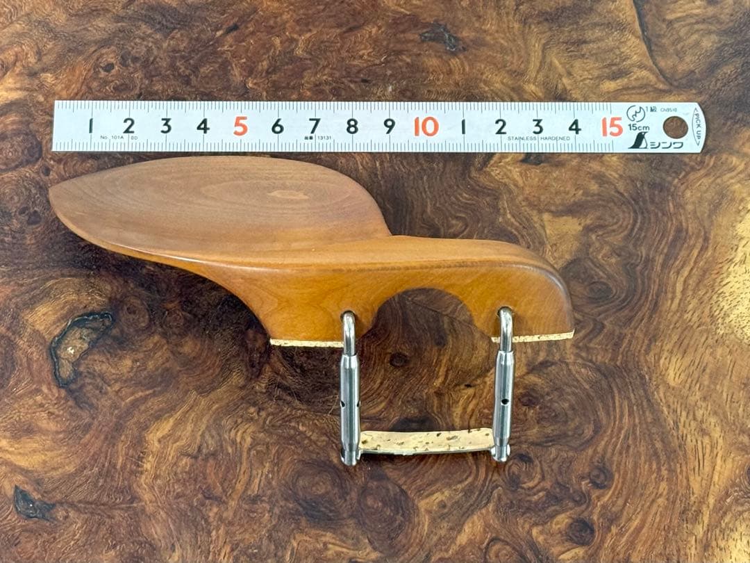 【新品】ドイツTempel工房製 バイオリン用高級あご当て（チタン金具付き）