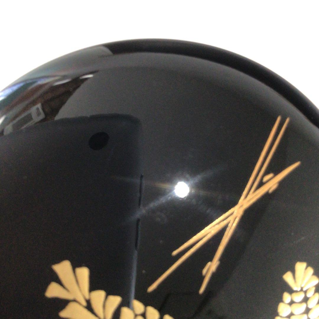 Ｒ８０４　棗　『順慶作』『黒漆塗』『松笠蒔絵』『中棗』　共箱　茶道具