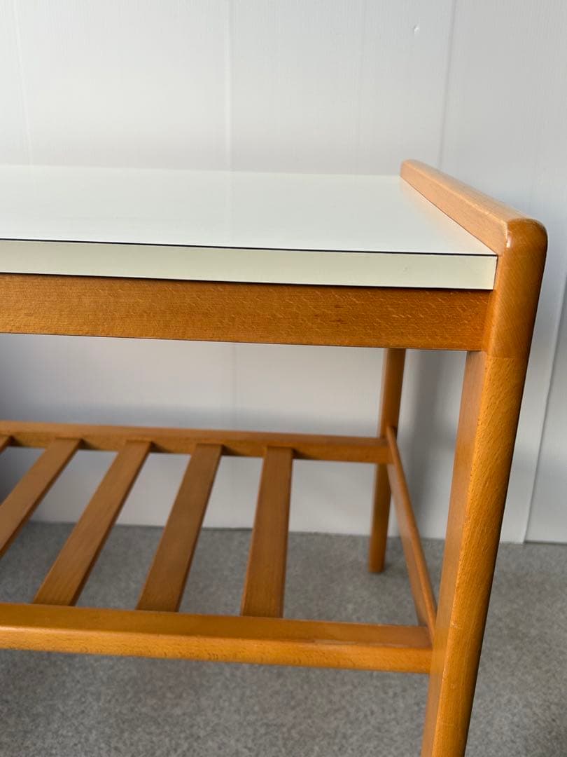 オールドカリモク　karimoku デコラトップ　サイドテーブル　ヴィンテージ