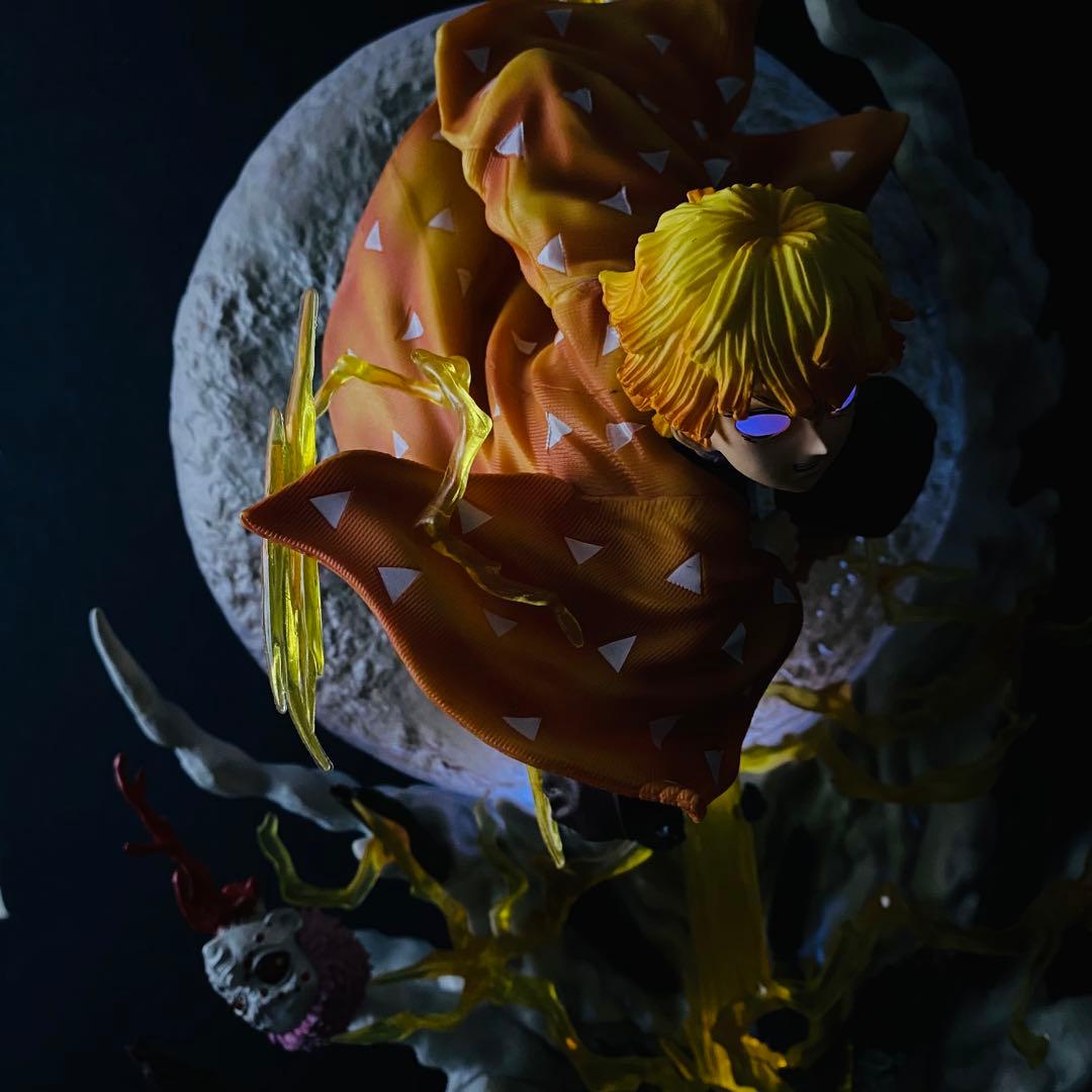 鬼滅の刃【我妻善逸 雷の呼吸 壱ノ型・霹靂一閃 六連】ジオラマスタチュー