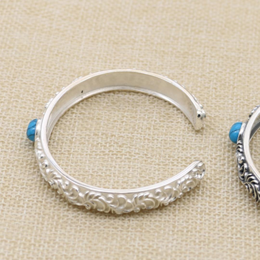 【新品】インディアンジュエリー バングル ターコイズ シルバー925