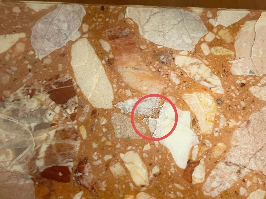 【イタリア製】 アンティーク家具 大理石調 猫脚 コンソール テーブル レトロ