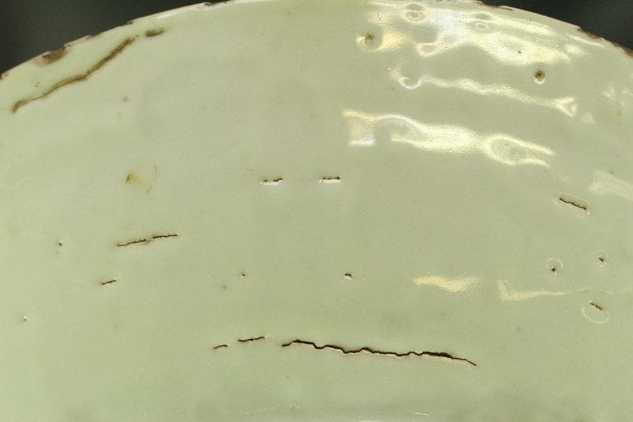 茶道具 唐物 呉須赤絵 鳳花紋 皿 φ33cm(A929)