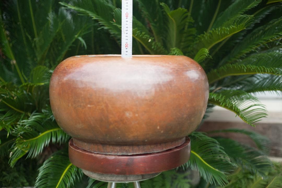 大型銅製火鉢 55cm x 30cm 12KG