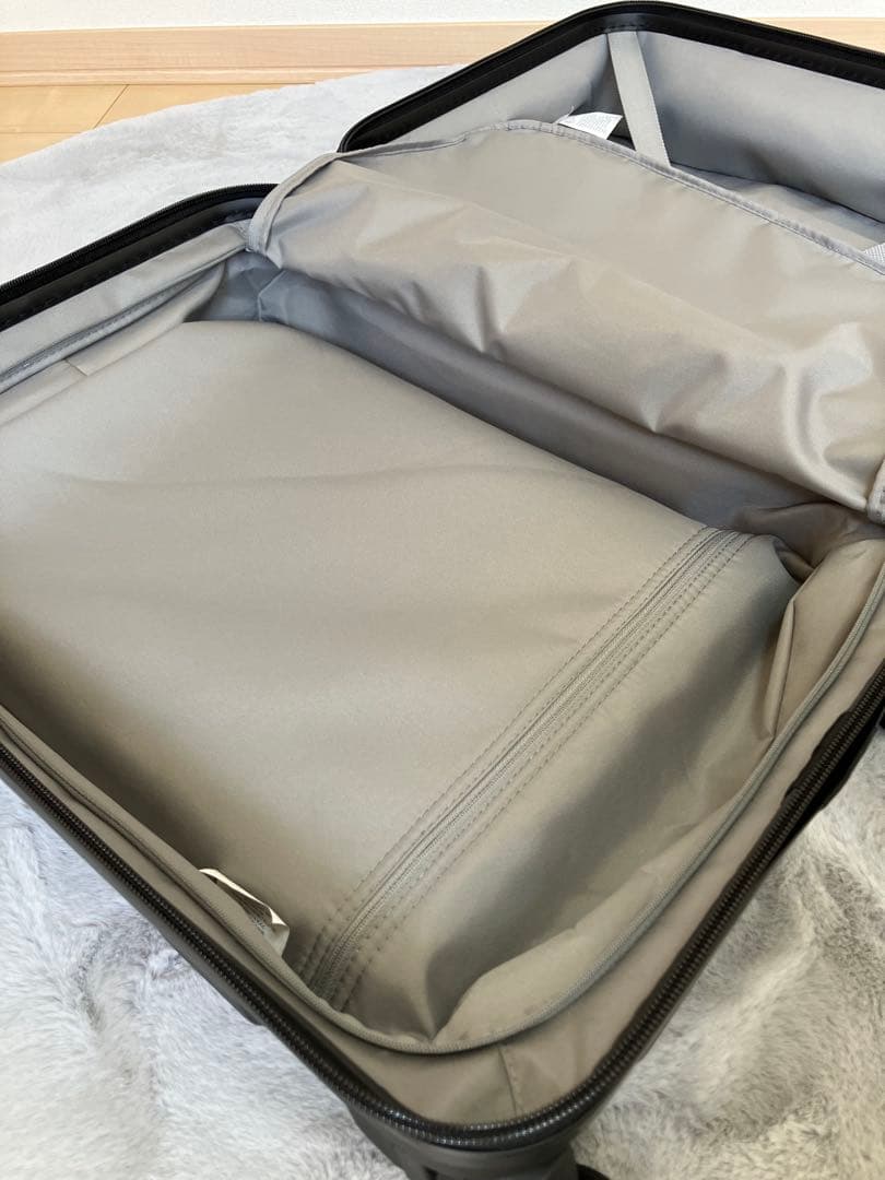 【未使用】無印良品　バーを自由に調節できる　フロントオープンキャリーケース