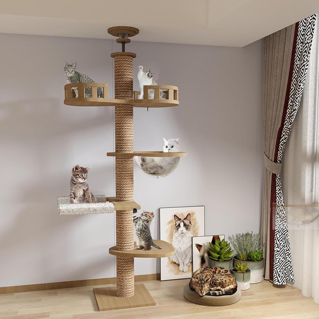 ❤️猫タワー❤️ タワーキャット,木登りタワー 宇宙船