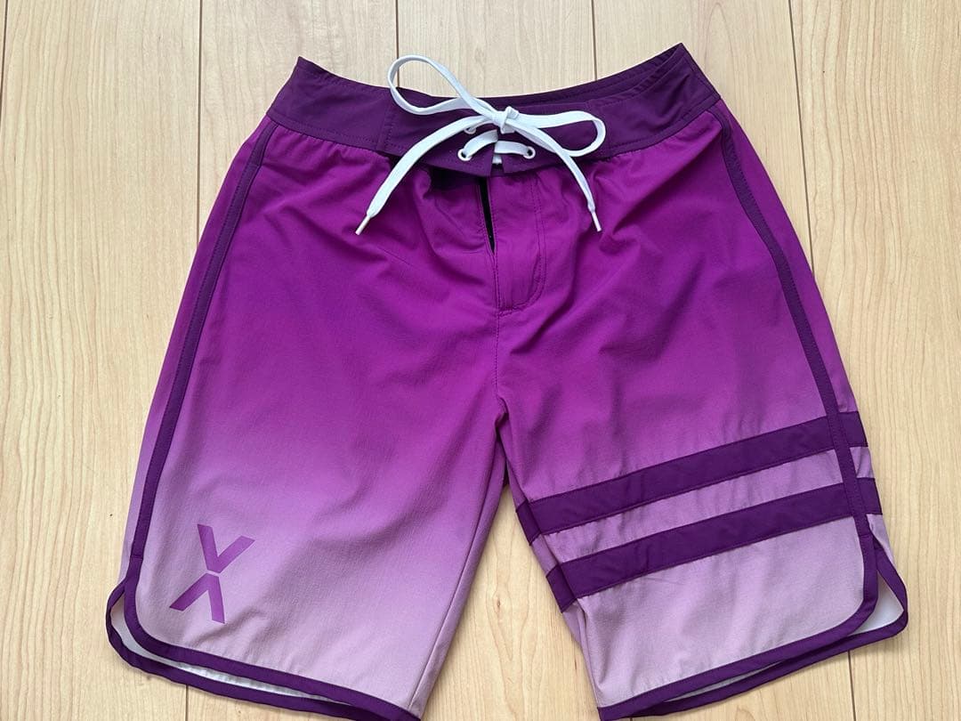 VEATM フィジーク用サーフパンツ 紫 グラデーション Sサイズ