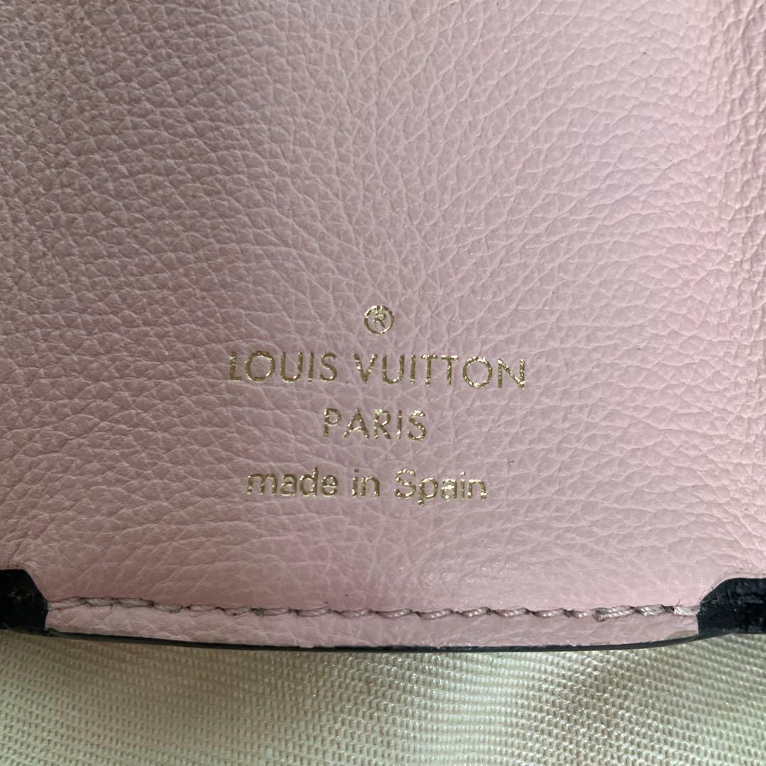 LOUIS VUITTON ポルトフォイユ ロックミニ ベージュ ブラック