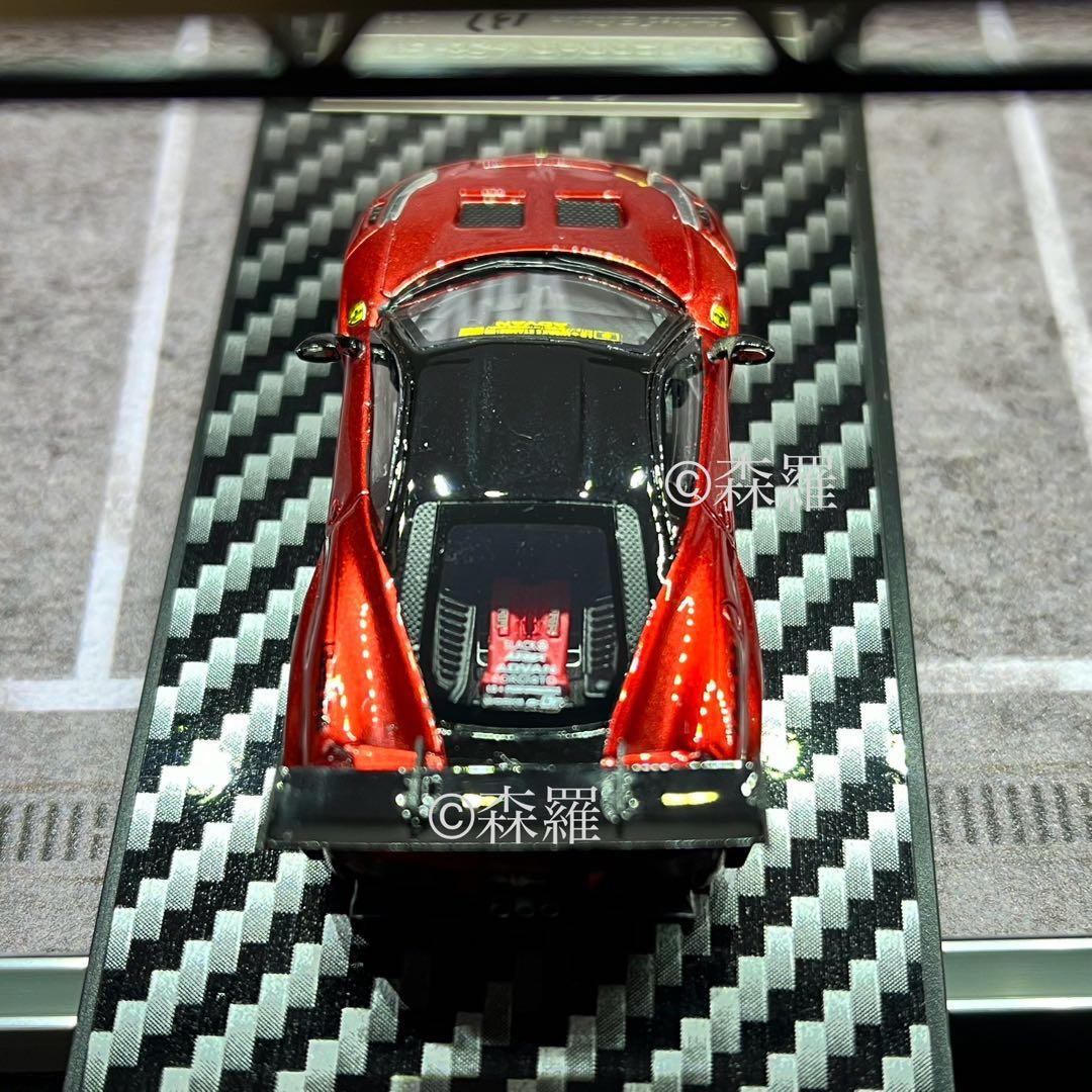 現品 LBWK Ferrari フェラーリ 458 GT 1/64 赤 ミニカー
