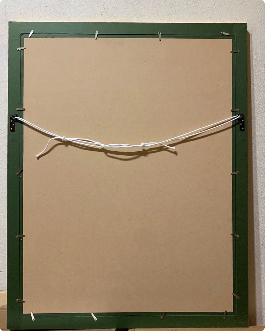 絵画　額装　現代アート　リトグラフ　ED 直サイン有り　大判　84×66センチ