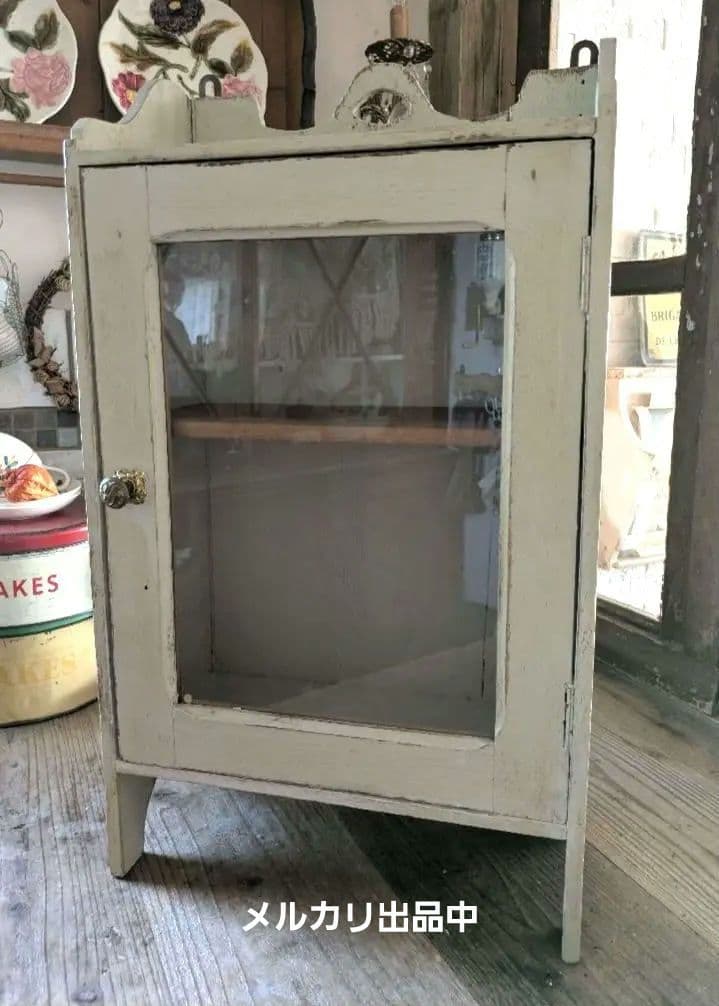 値下げ中　アンティーク　ウォールキャビネット