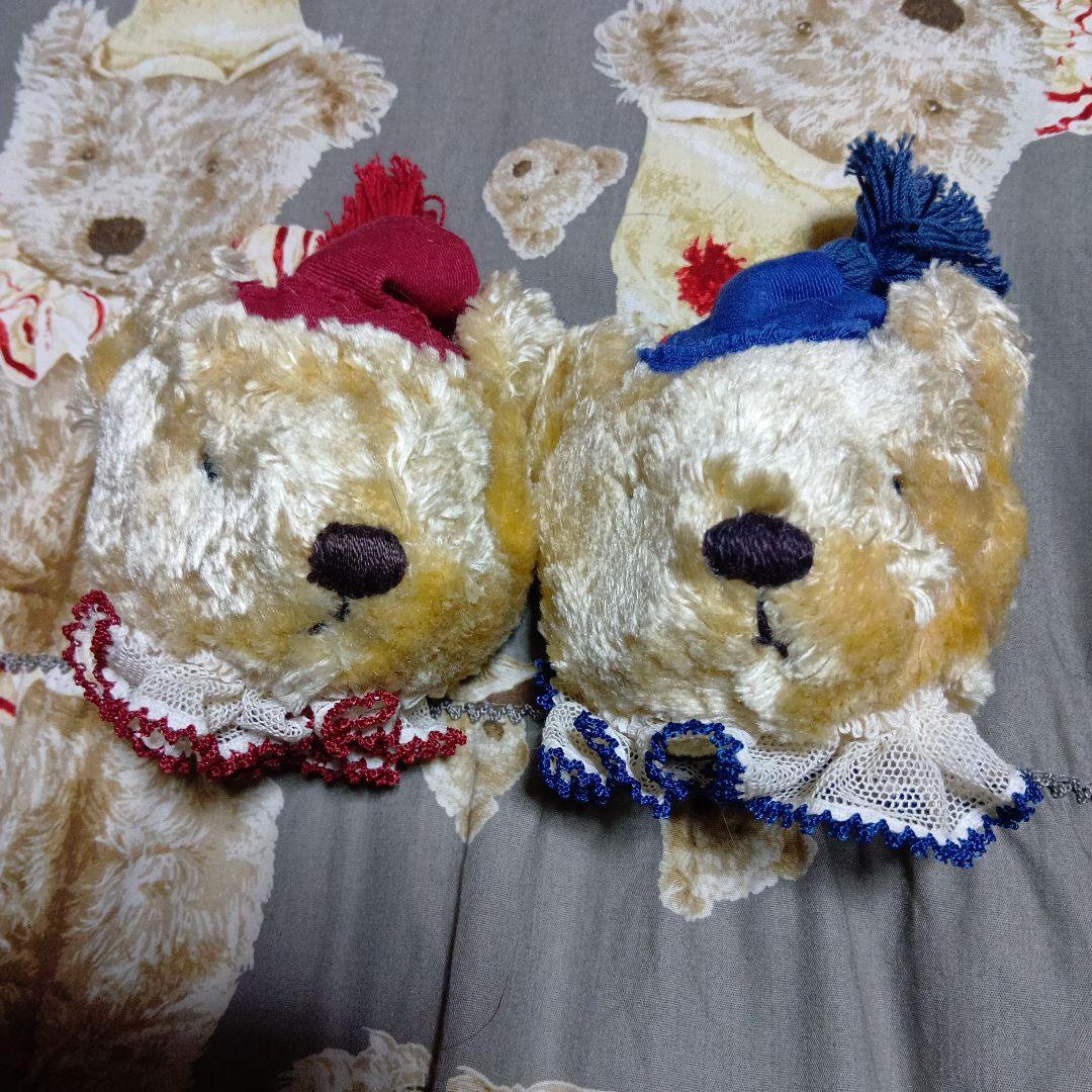 ワンダフルワールド　ピエロクマ　ブローチ2個まとめて