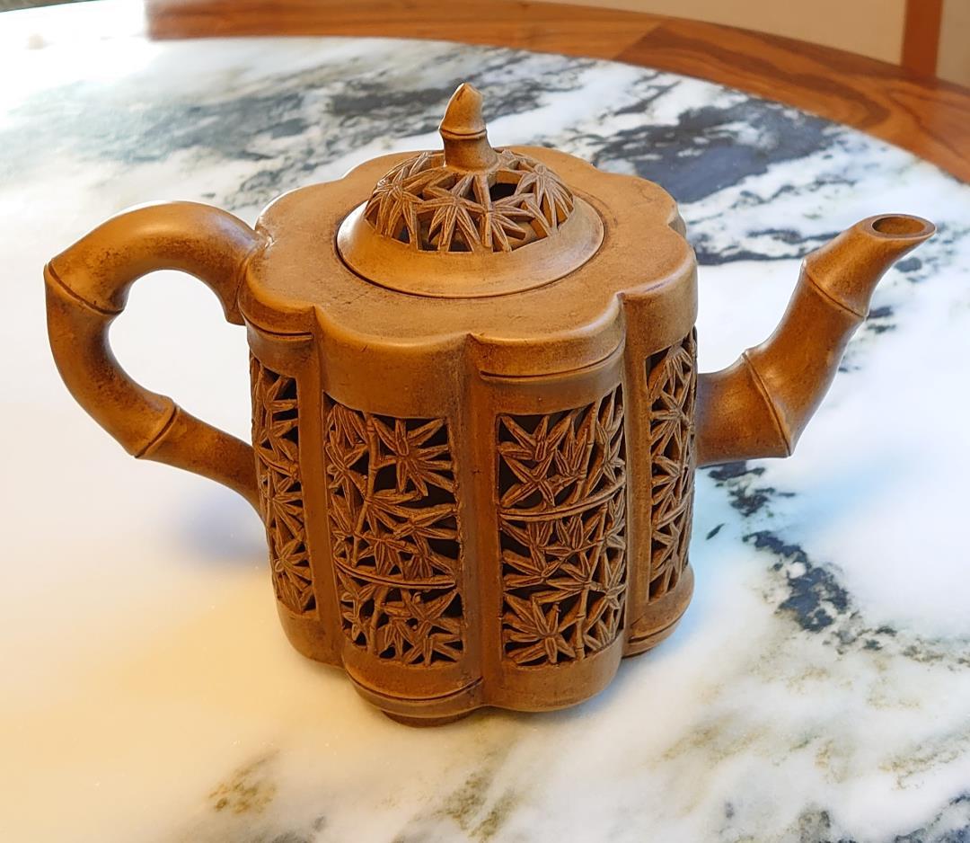 急須　八竹壺　中国宜興窯