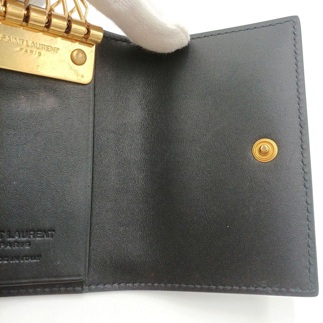 サンローラン　SAINT LAURENT　６連キーケース(ブラック×ゴールド)