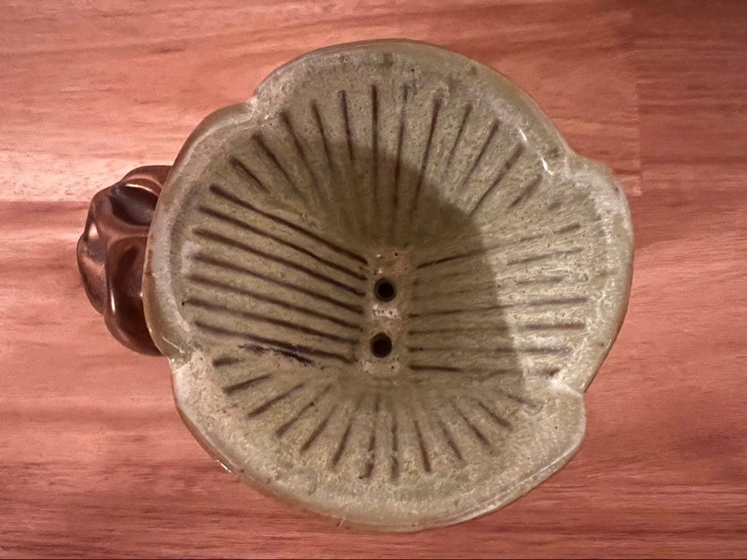 年末SALE 今村能章　陶器製 花びら形 ドリッパー