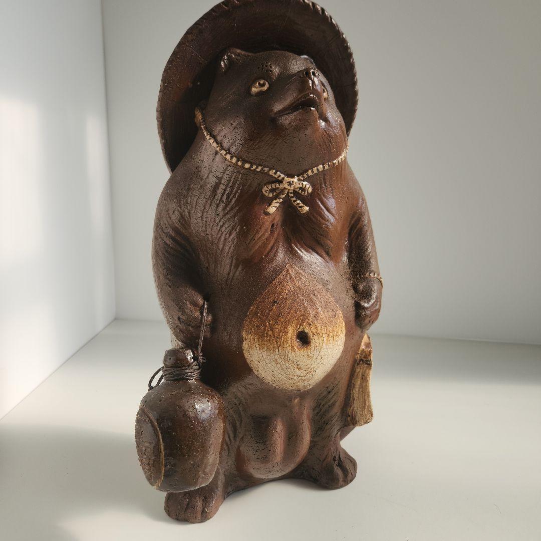 最終価格　美品　格安　お値打ち品　特大サイズ 信楽焼 たぬき 置物