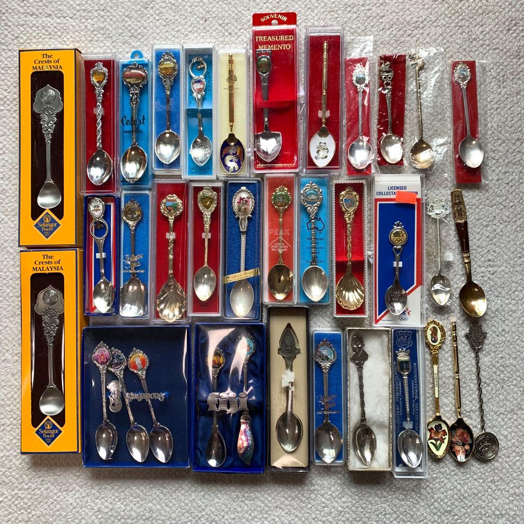 髭二重様 旅行記念 コレクターズスプーン スーベニアスプーン ほぼ箱入り36本