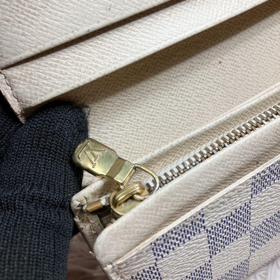 ルイヴィトン 現行 ダミエ アズール ポルトフォイユ トレゾール コンパクト