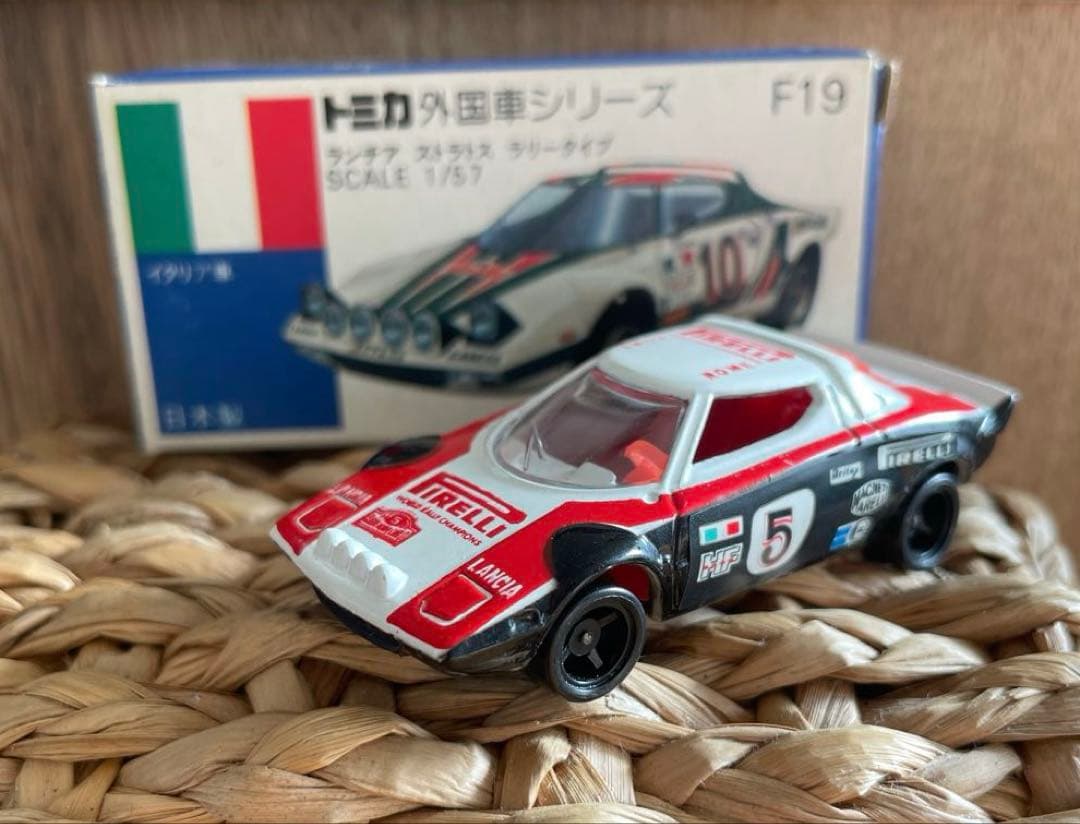 〈トミカ〉 F19 ランチア ストラトス ラリータイプ ホビーショウ(日本製)