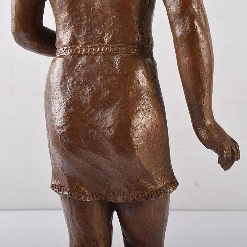 純作　ブロンズ像　少女像　置物　高さ約40cm　重さ約4.24㎏　VR8157H