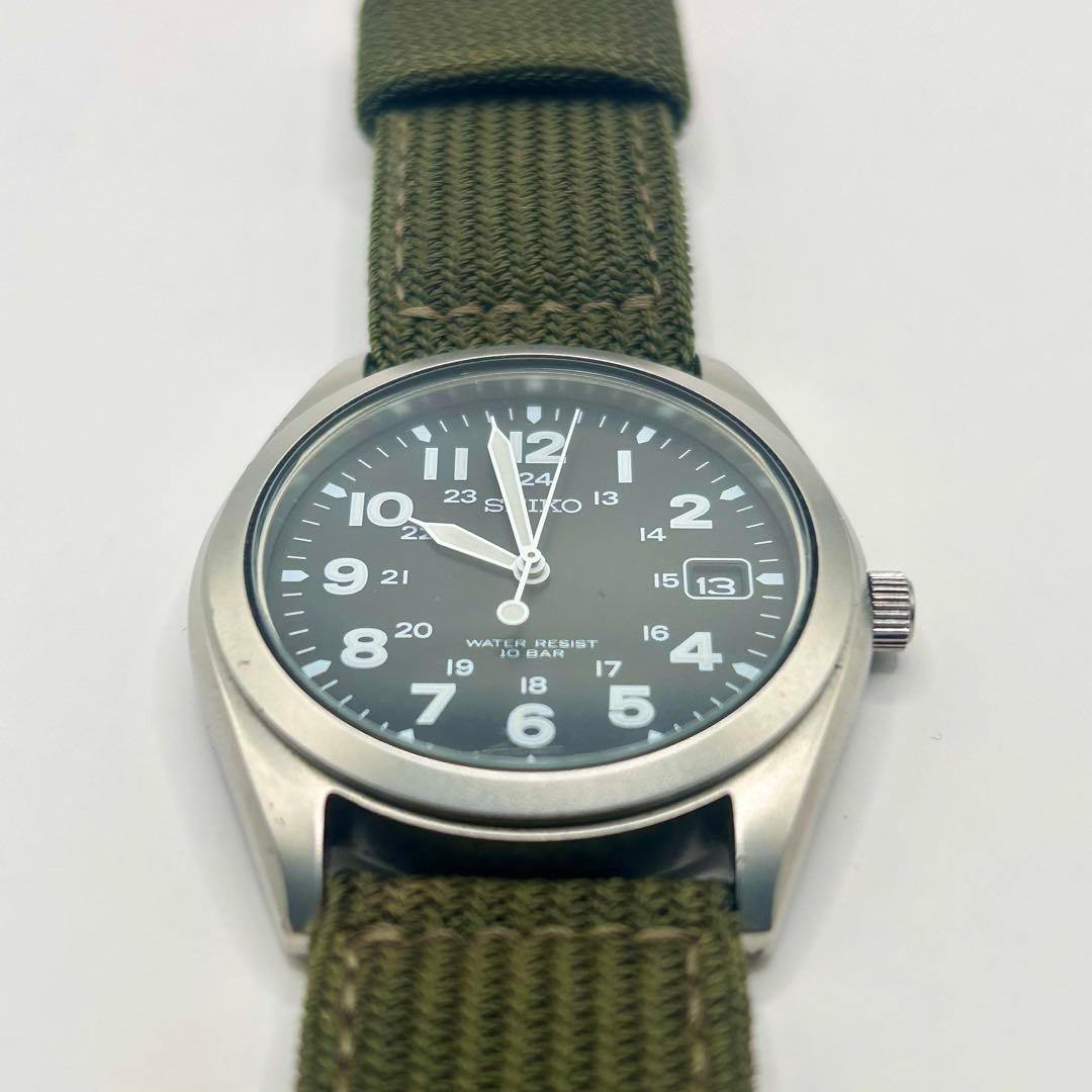 【ミリタリー】Seiko セイコー 腕時計 クォーツ 10気圧防水 日本製