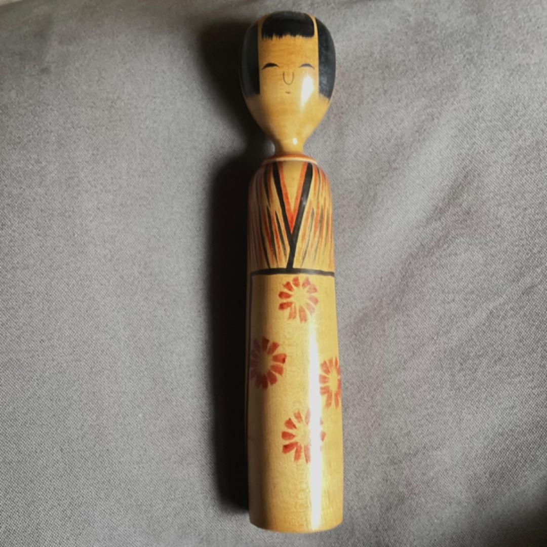 伝統こけし 木地山系 阿部平四郎作 秋田 川連