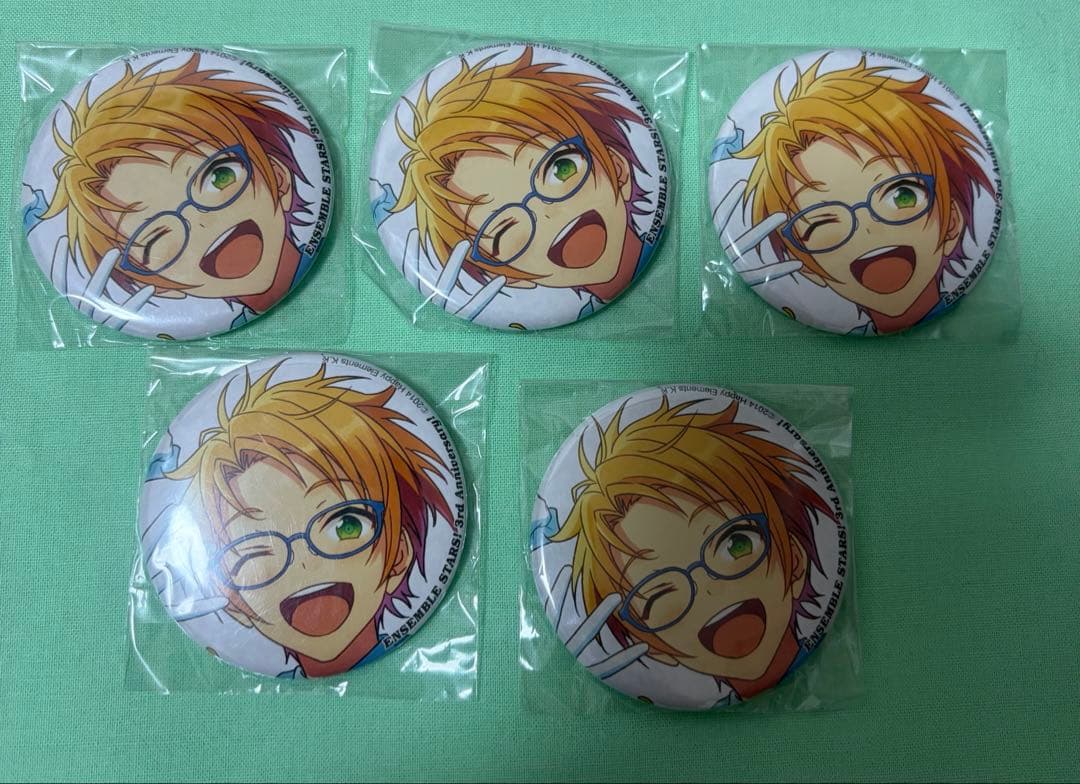 【未使用】 あんスタ ビーズログ 遊木真 缶バッジ