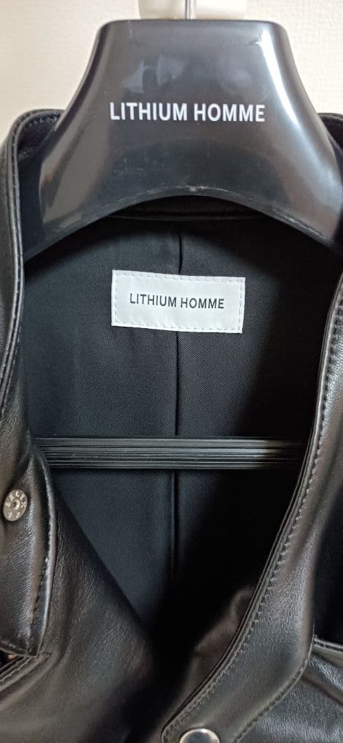 LITHUM HOMME リチウムオム　ラムレザーライダースジャケット