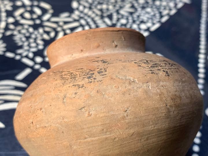 弥生時代　古陶　素焼き　甕　古壺の土器